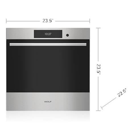 Wolf 24-inch 2.4 cu. ft. Built-in Single Wall Oven SO2450TE/S/T