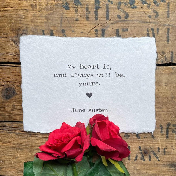 heart with rose and quotes