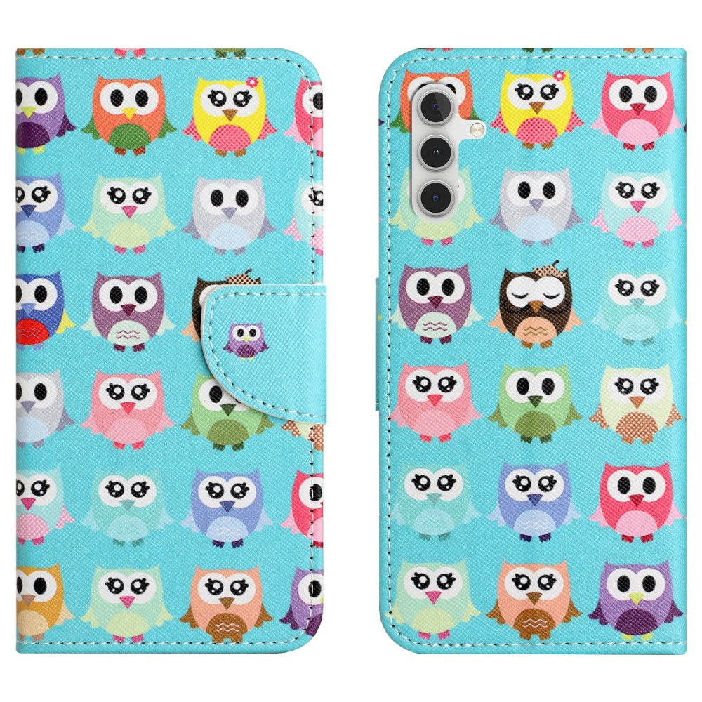 Wonderland Samsung Galaxy A15 flip case - owls