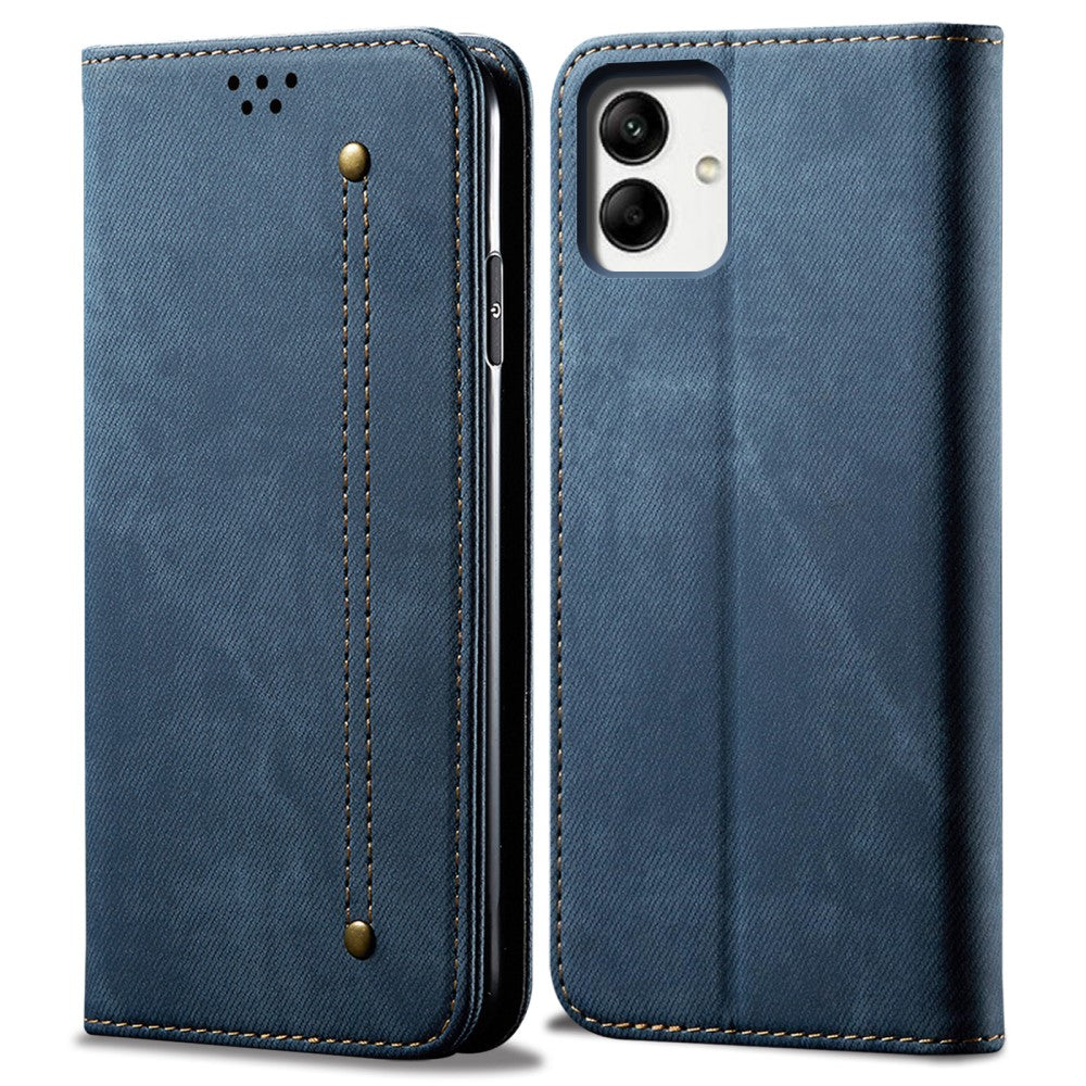 Jeans Samsung Galaxy A05 Flip case - Blue