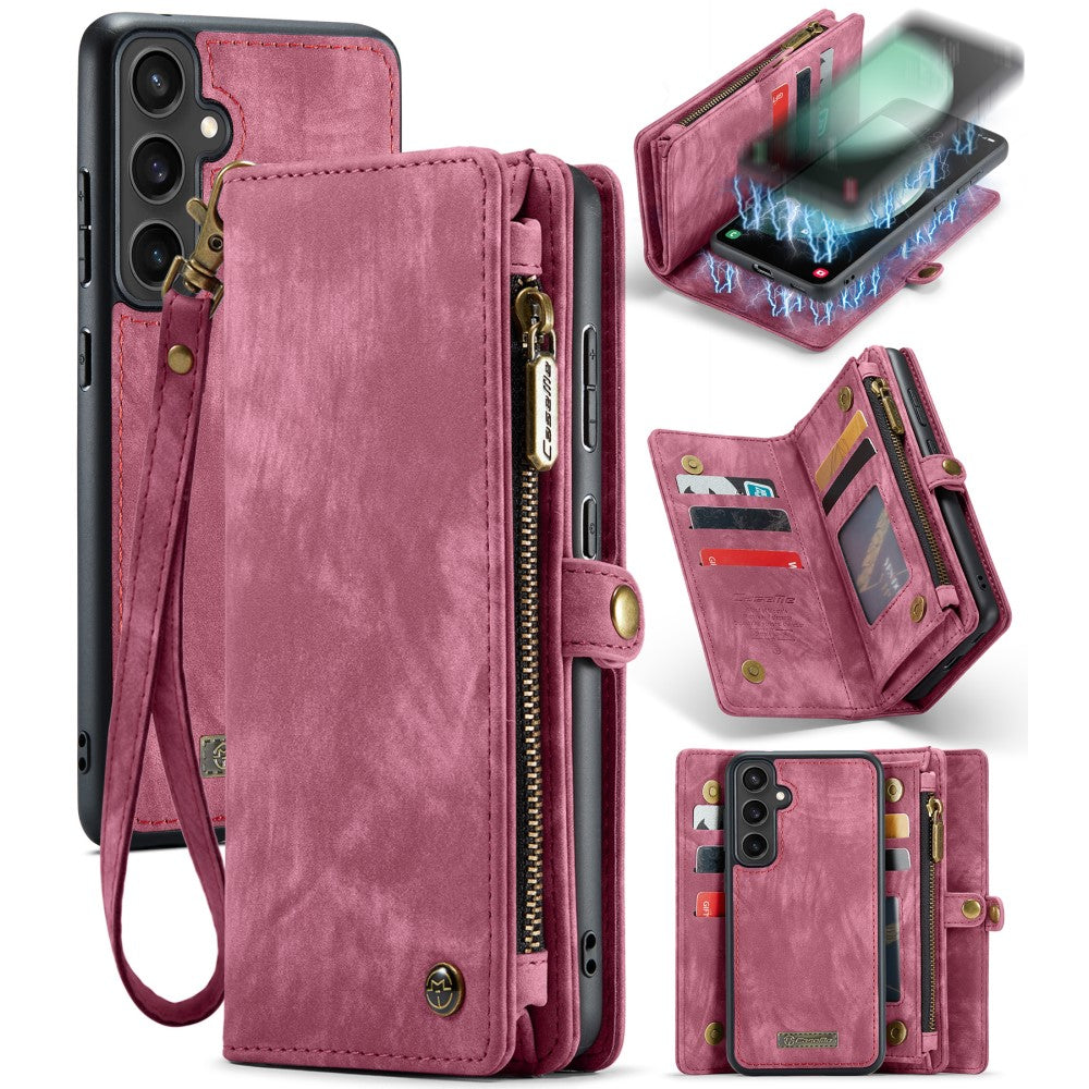 CaseMe Samsung Galaxy S23 FE zipper wallet case - Red