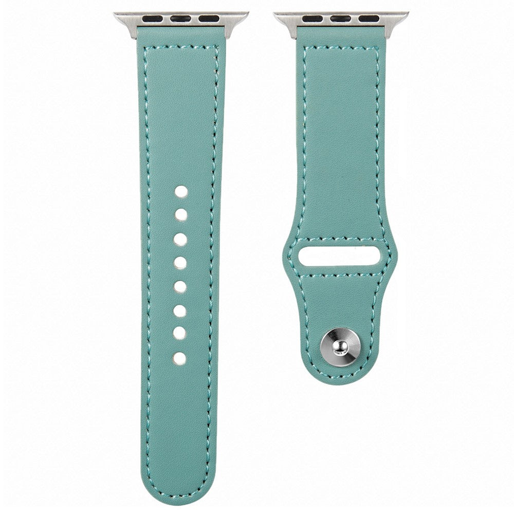 Apple Watch Series 41mm / 40mm / 38mm Genuine Cow Leather Watch Strap - Green