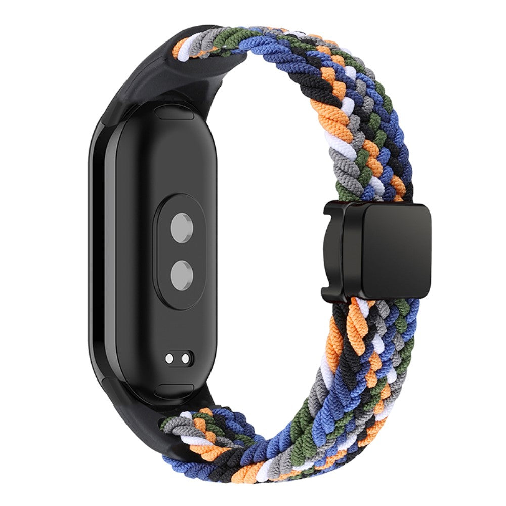 Magnetic Braided Nylon Strap Xiaomi Smart Band 8 Replacement Watch Band - Denim Color