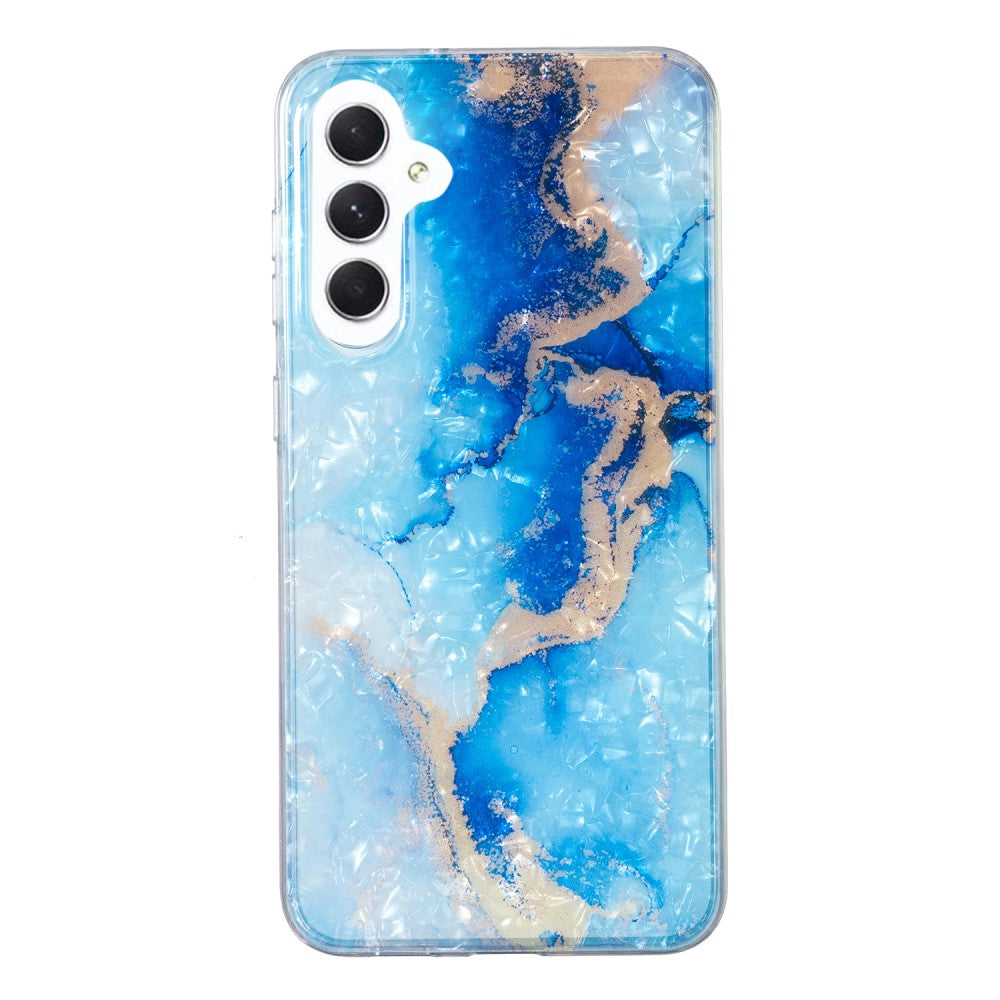 Marble Samsung Galaxy A24 4G case - Blue Gold Marble