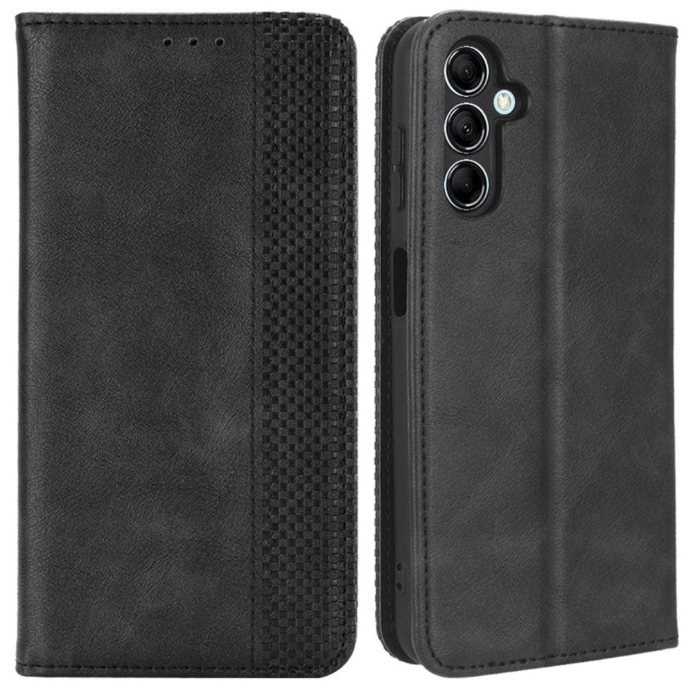 Bofink Vintage Samsung Galaxy M14 leather case - Black