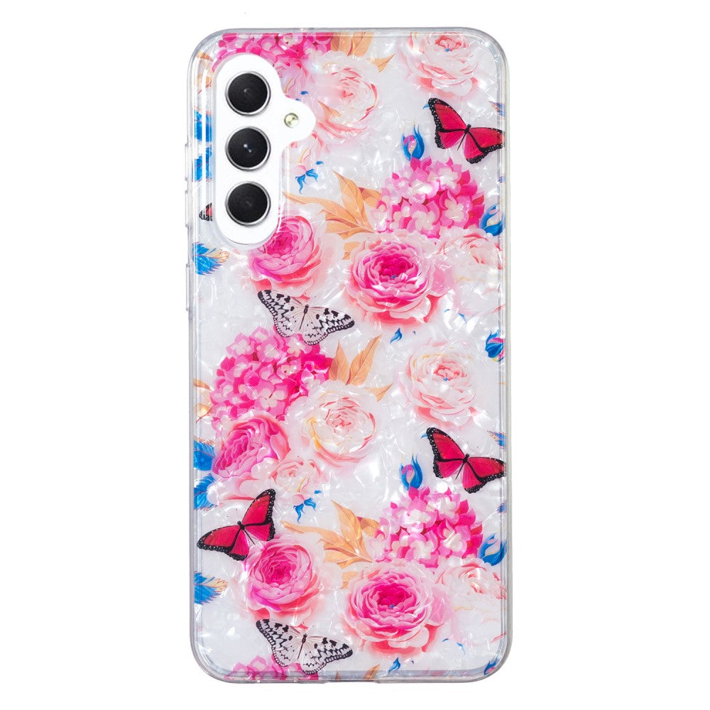 Marble Samsung Galaxy A14 5G case - Colorful Butterfly