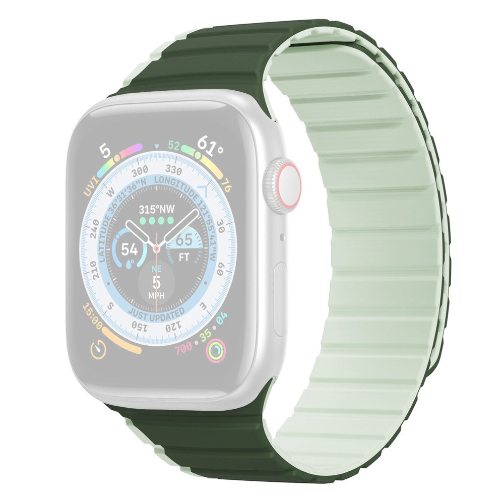 DUX DUCIS Apple Watch Series 8 (41mm) dual color silicone strap - Dark Green / Light Green