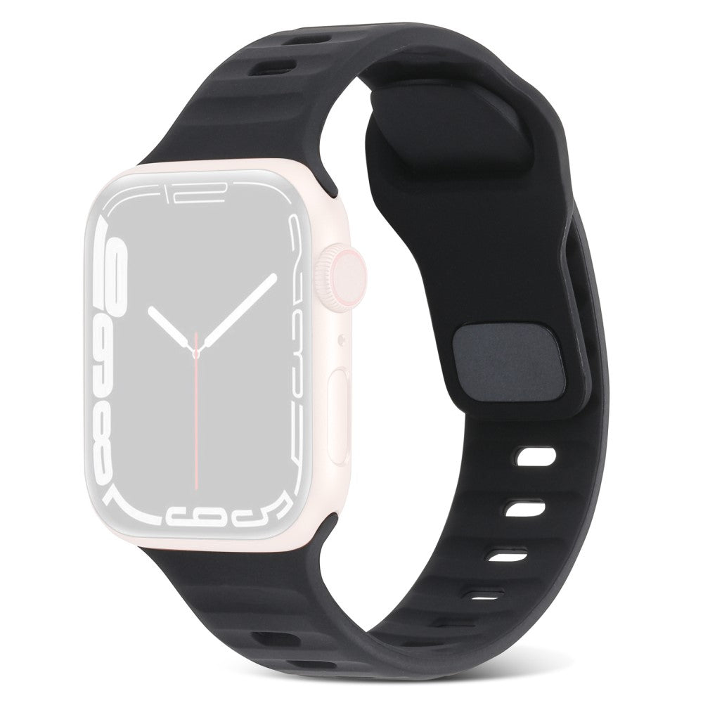 Apple Watch Series 8 (41mm) silicone strap with square buckle - Black