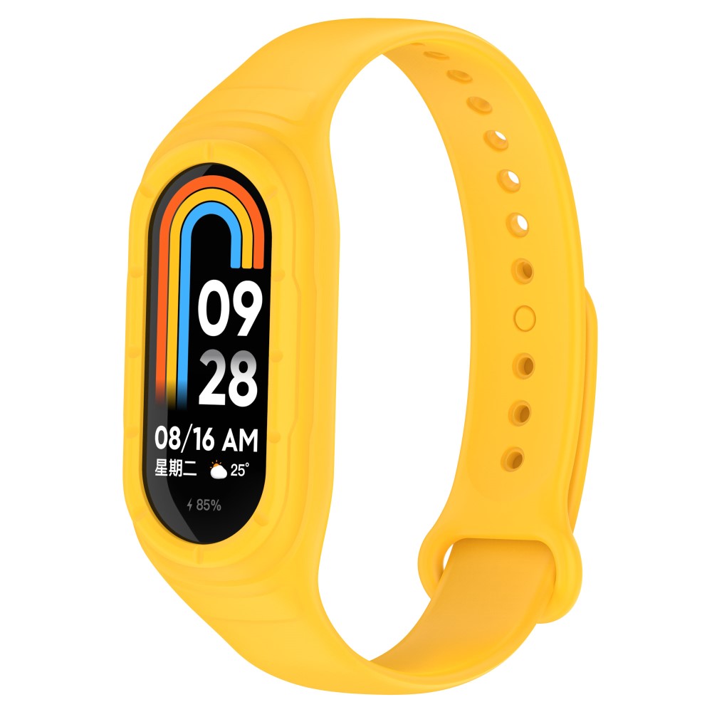 Xiaomi Smart Band 8 silicone strap with integrated cover - Yellow