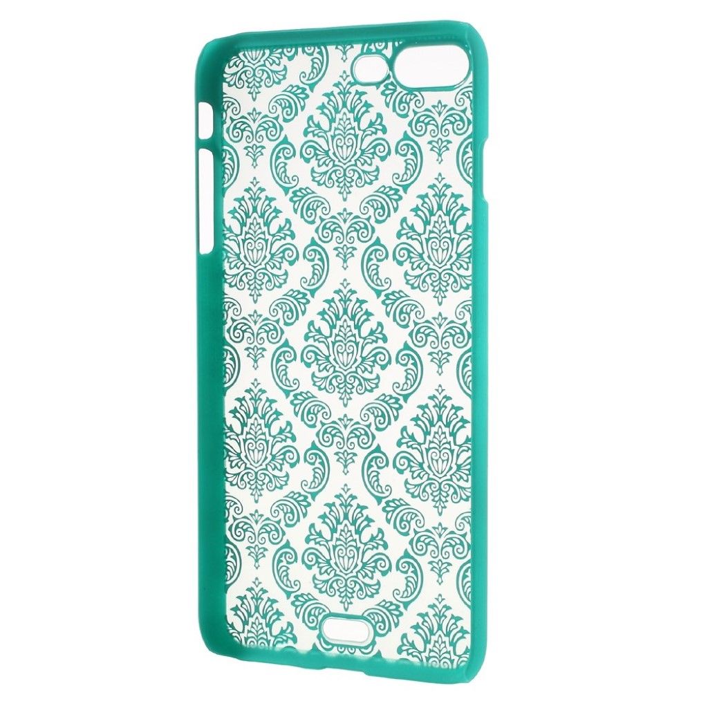 Nyström iPhone 7 Plus / 8 Plus Damask Flower Patterned Cover - Cyan