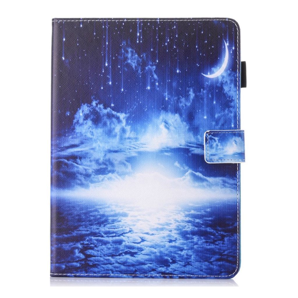 iPad (2018) pattern printing leather flip case - Night Sky