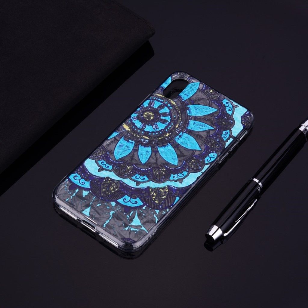 iPhone Xr patterned 3D diamond texture case - Unique Flower