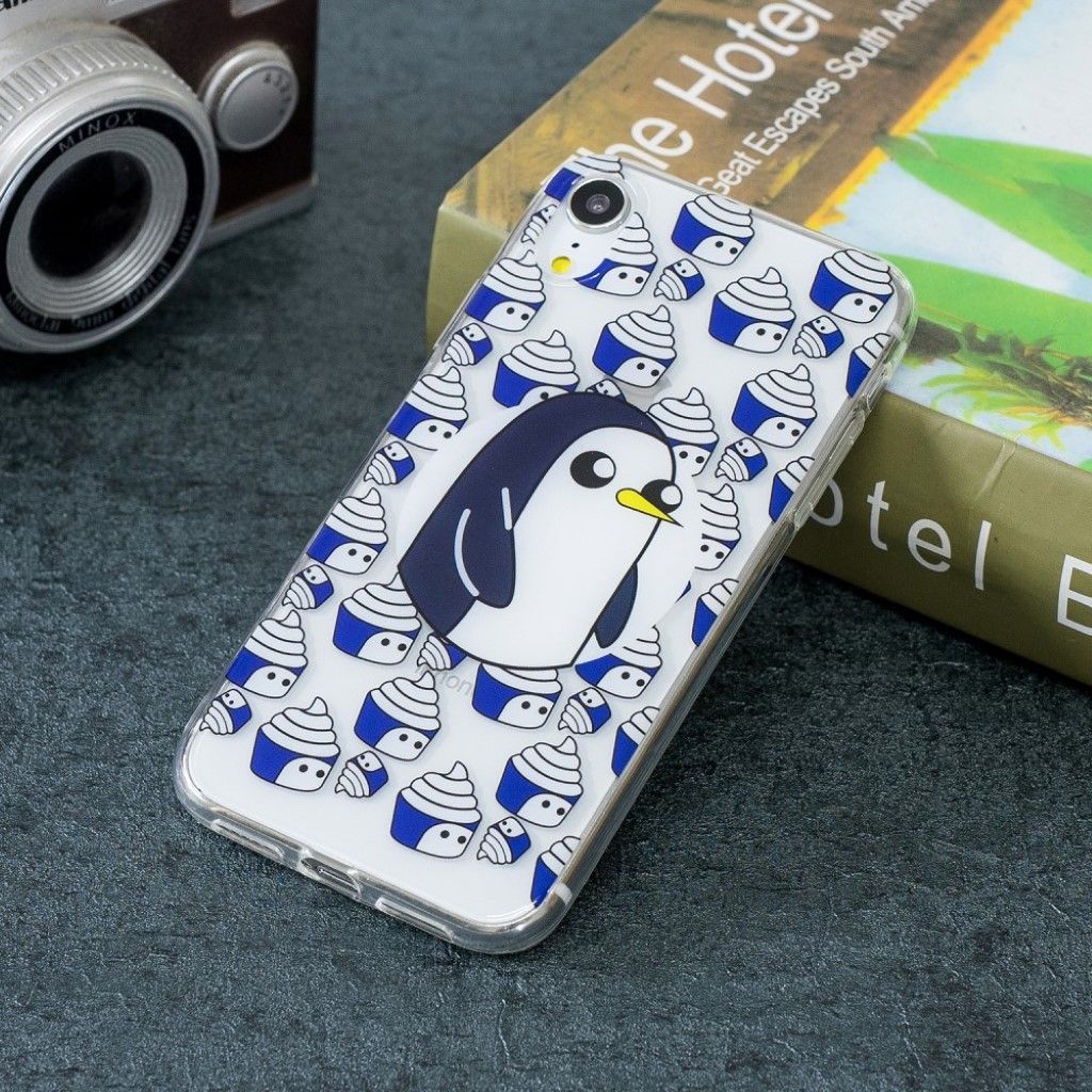 iPhone Xr pattern printing soft case - Penguin