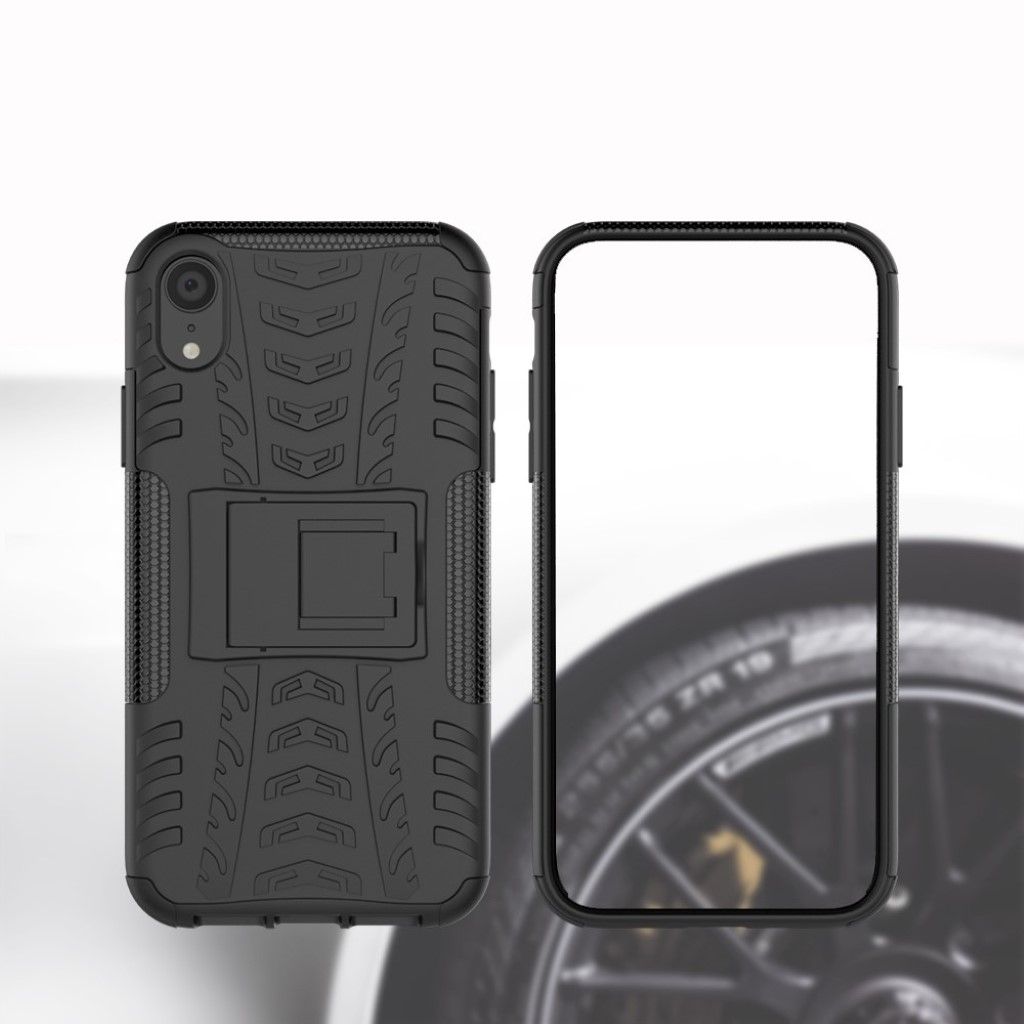 iPhone XS anti-slip hybrid case - Black