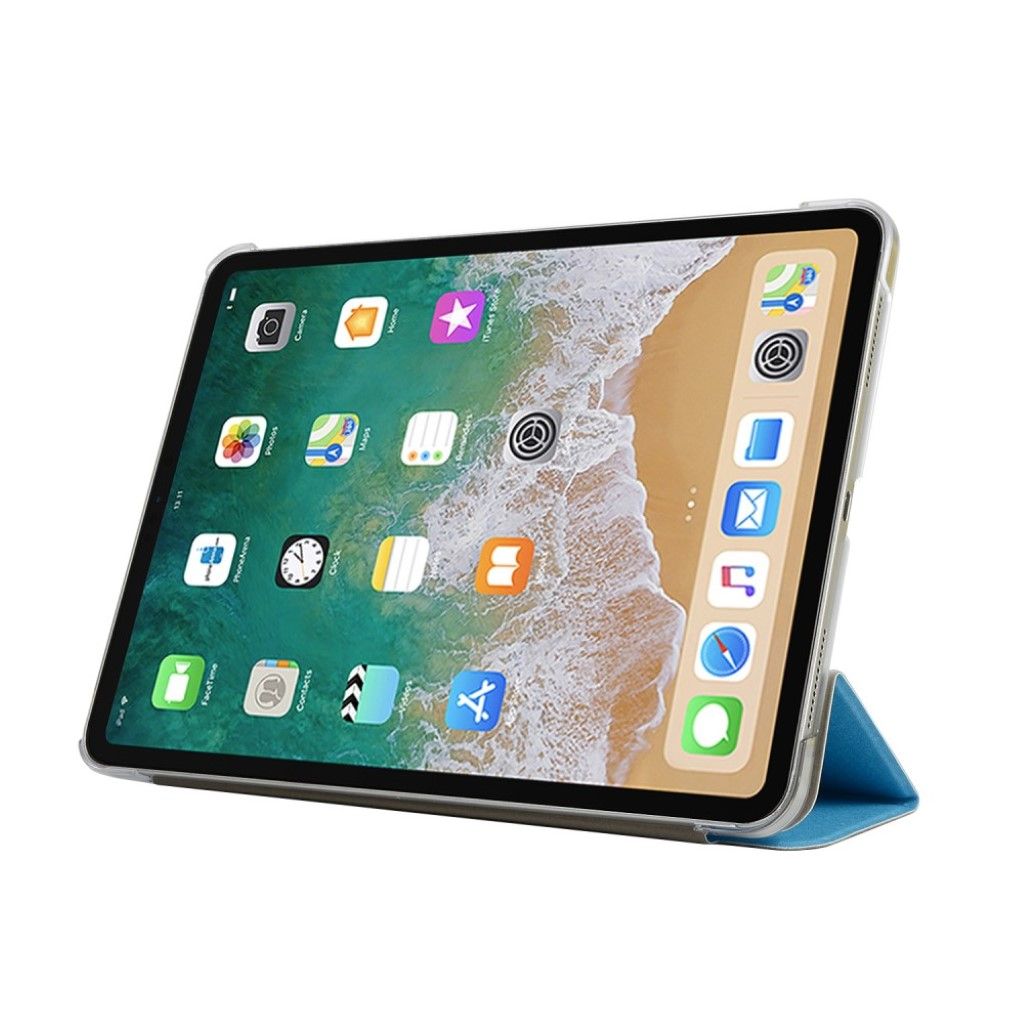iPad Pro 11 inch (2018) tri-fold leather flip case - Baby Blue