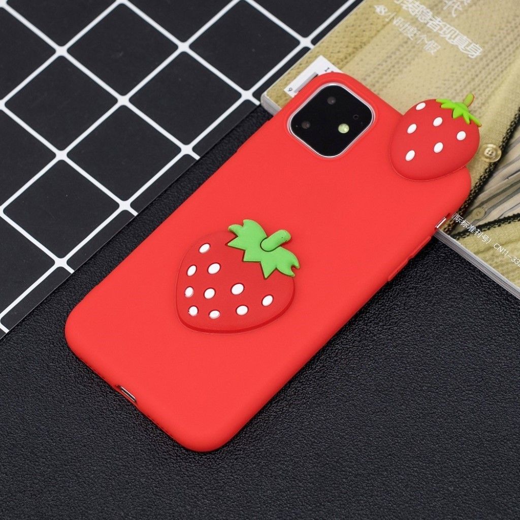 Cute 3D iPhone 11 case - Red / Strawberry