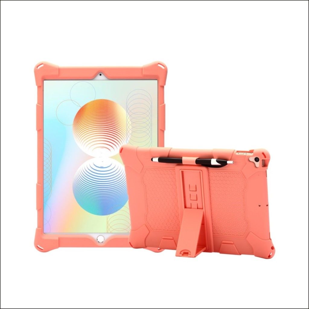 Geometry silicone case for iPad 10.2 (2019) and iPad Air (2019) - Orange