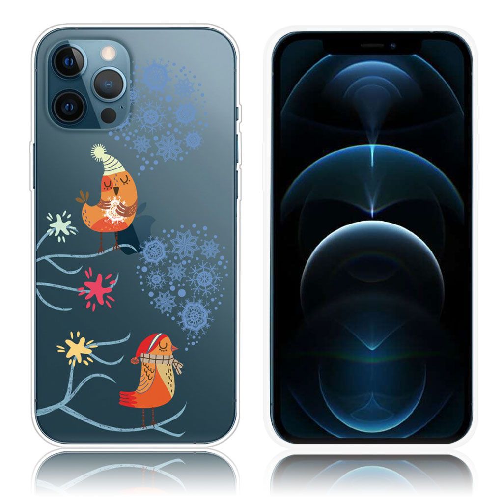 Christmas iPhone 12 / 12 Pro case - Singing Birds