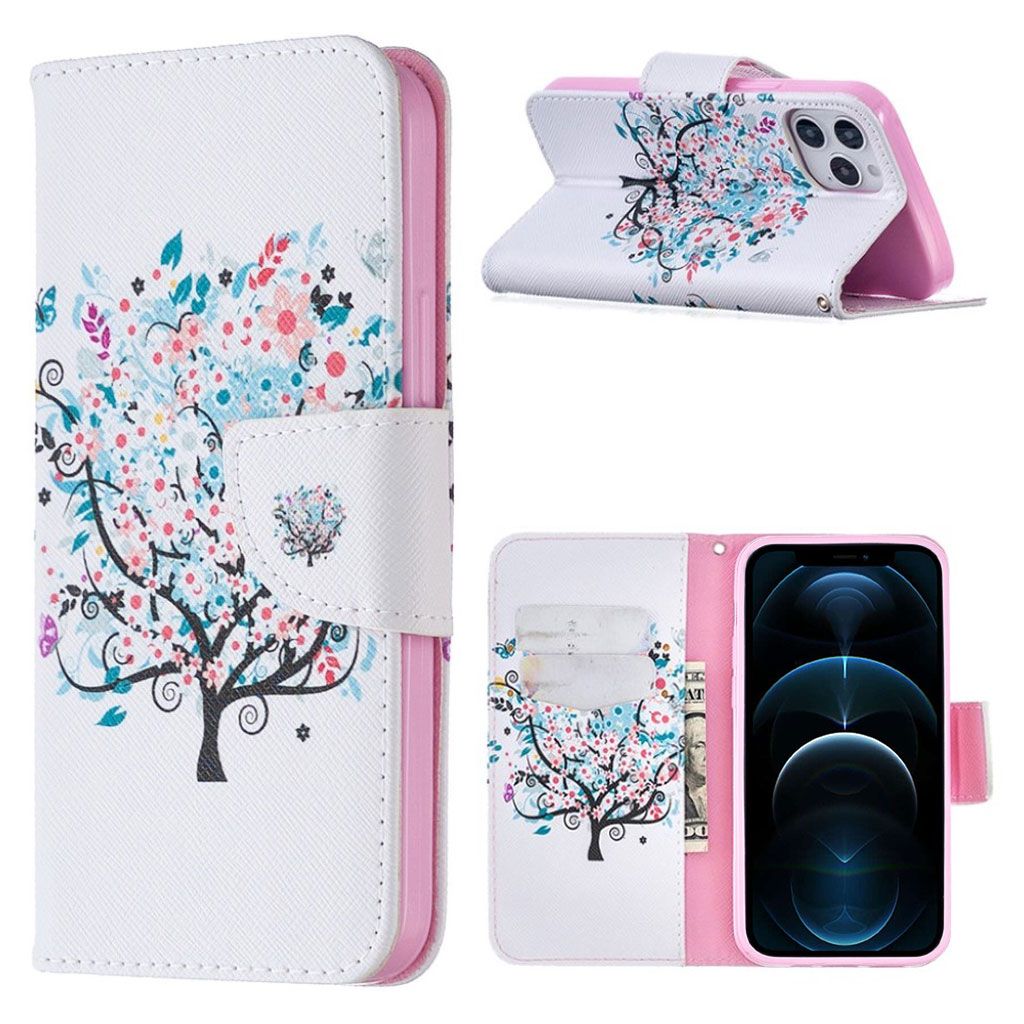 Wonderland iPhone 12 / 12 Pro flip case - Flower Tree