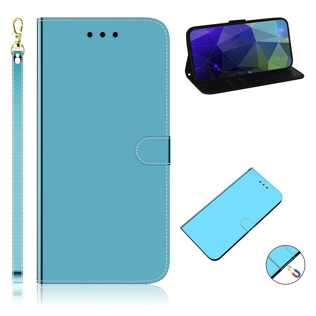 Mirror iPhone 12 Pro Max flip case - Blue