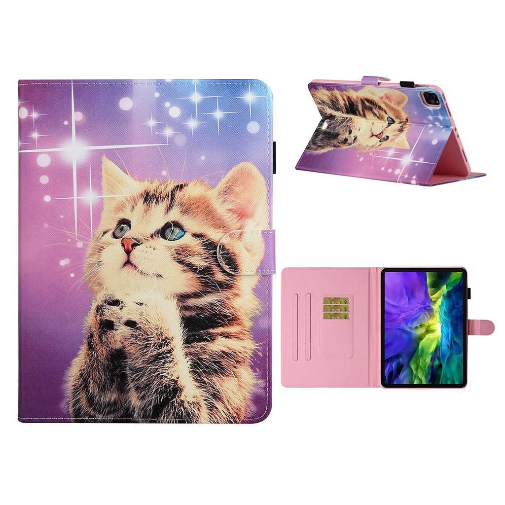 iPad Pro 11 inch (2020) / (2018) cool pattern leather flip case - Cat