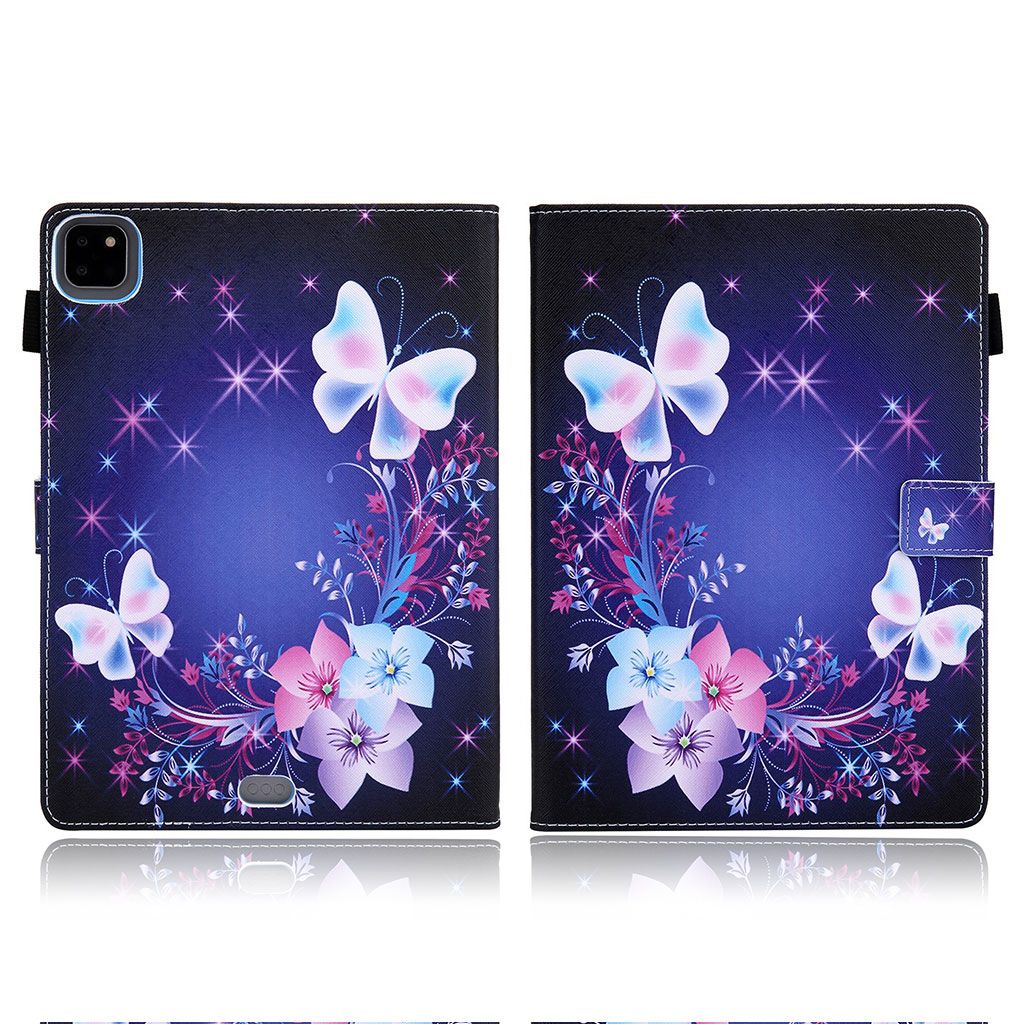 iPad Air (2020) / Pro 11 inch (2020) pattern leather case - Flower / Butterfly