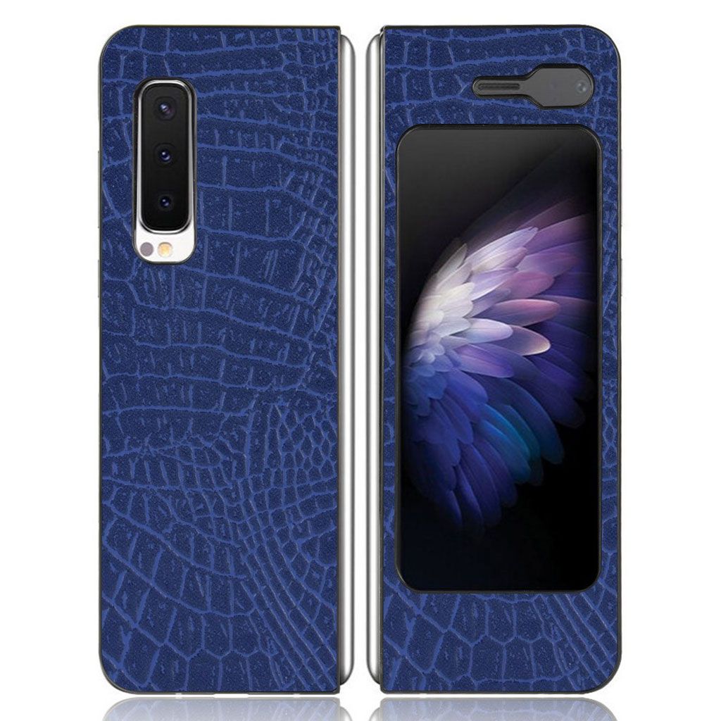 Croco case - Samsung Galaxy Fold 5G / Fold - Dark Blue