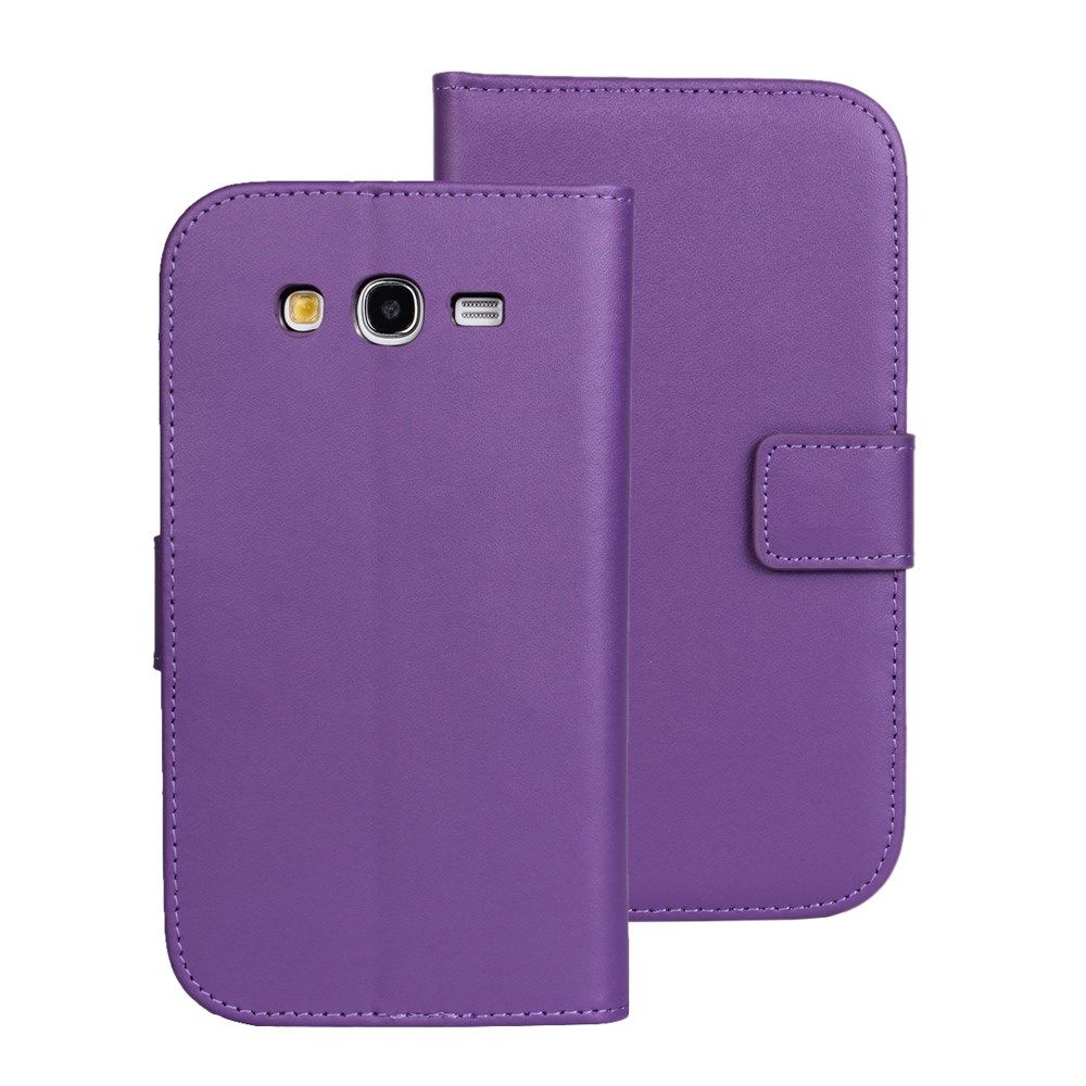 Lönnrot Samsung Galaxy Grand Neo Genuine Leather Flip Case - Purple