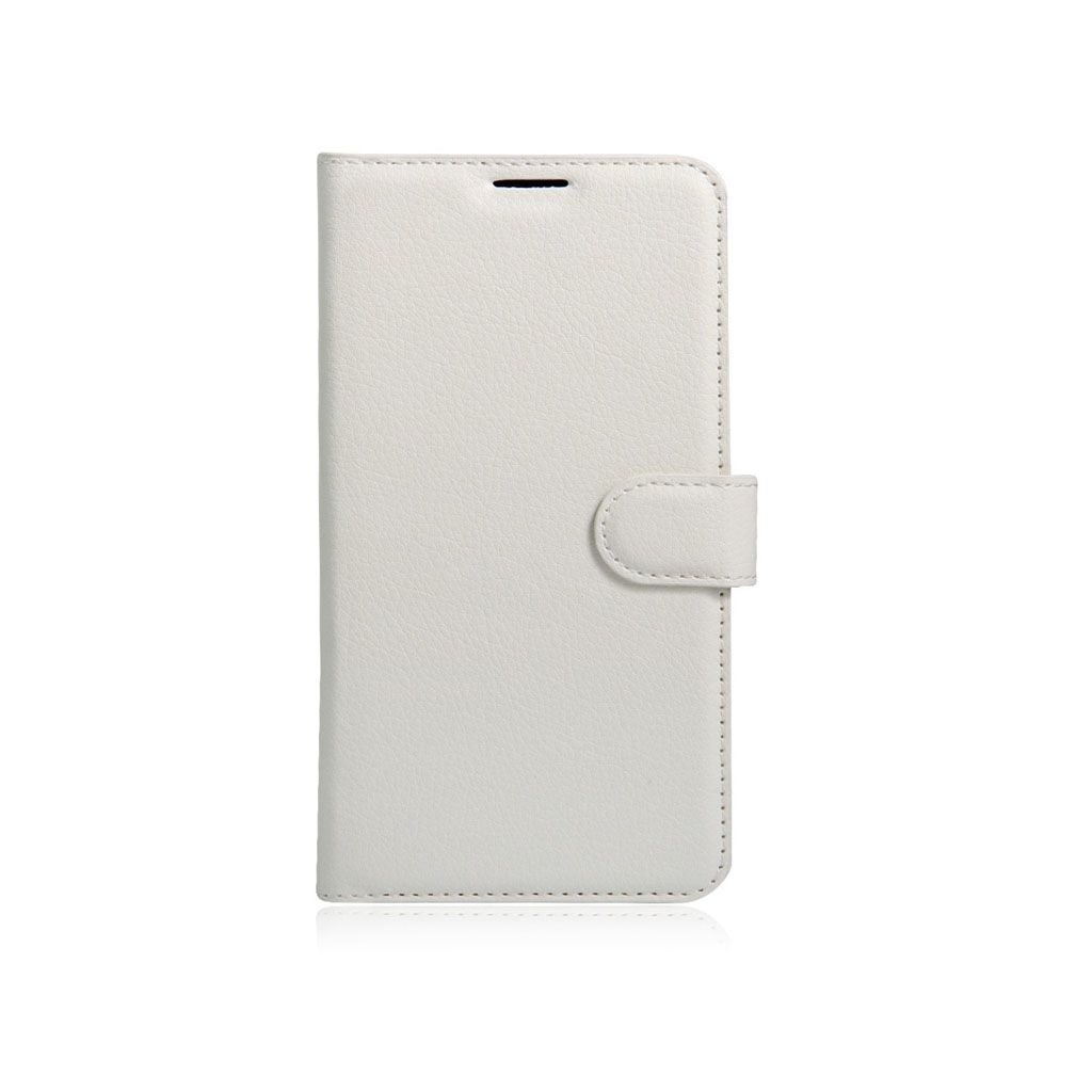 Samsung Galaxy A3 (2017) litchi grain leather case with stand - White