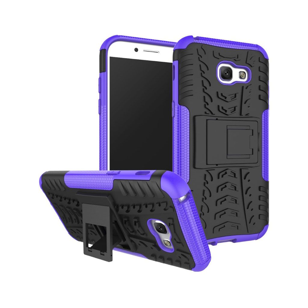 Samsung Galaxy A5 (2017) anti-slip hybrid case with kickstand - Purple