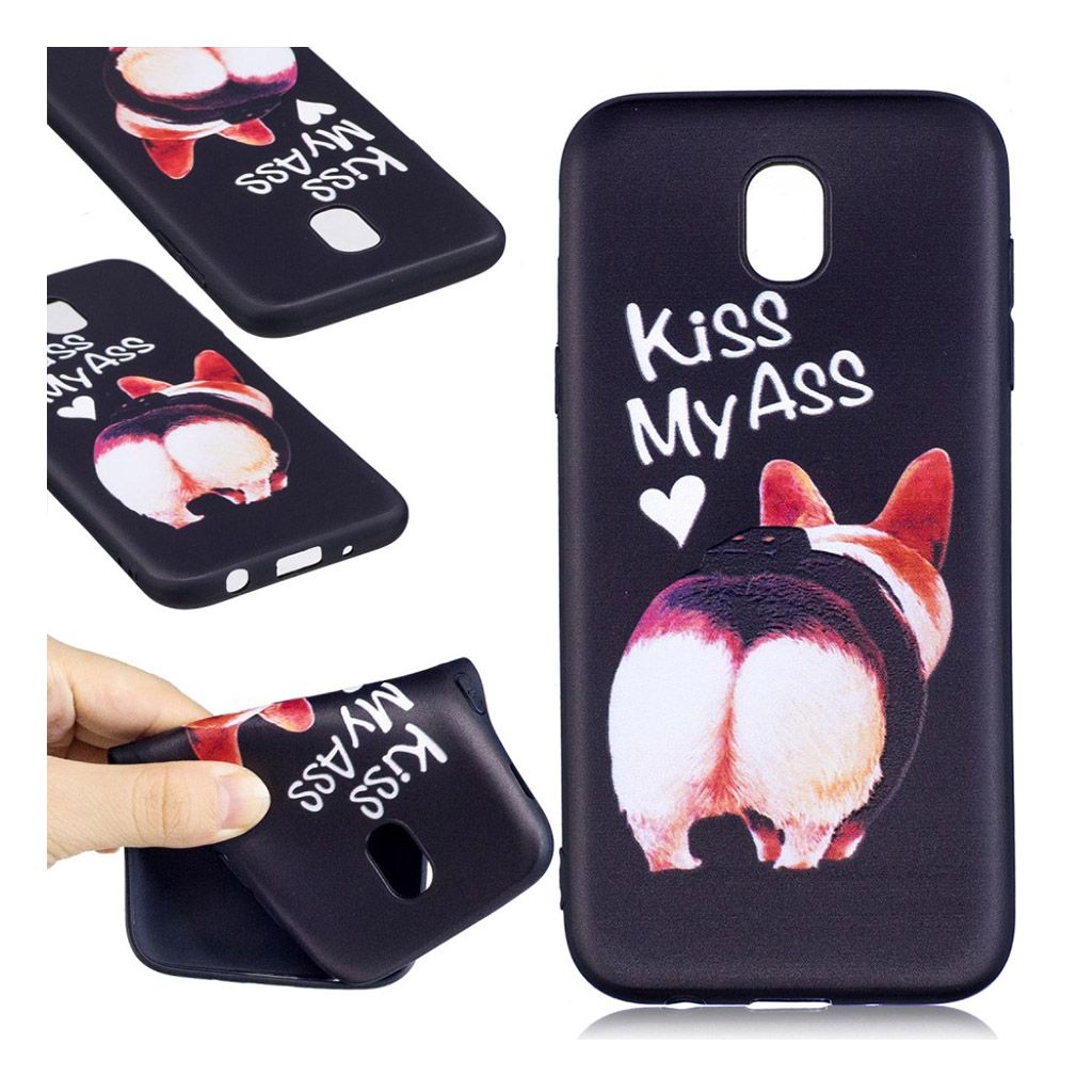 Samsung Galaxy J5 (2017) soft embossed pattern TPU case - Kiss My Ass