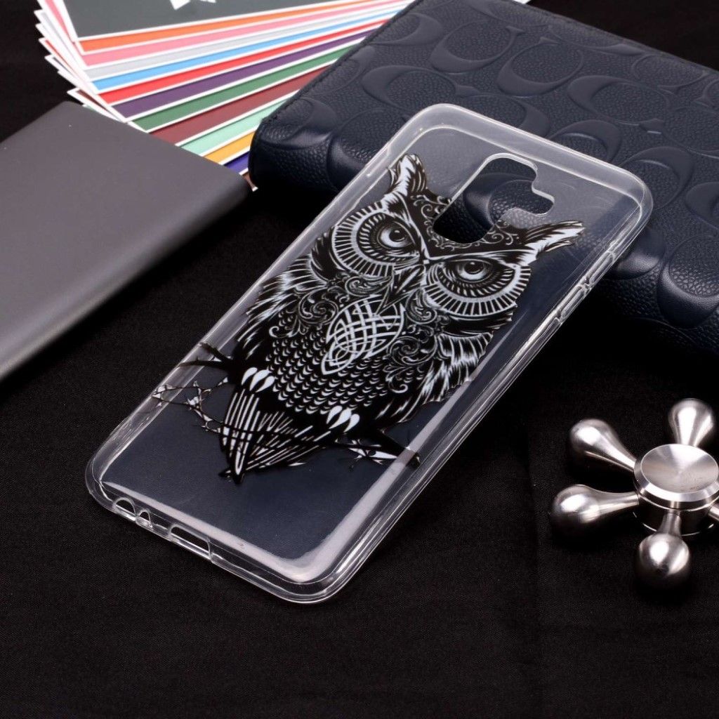 Samsung Galaxy A6 Plus (2018) patterned soft case - Owl