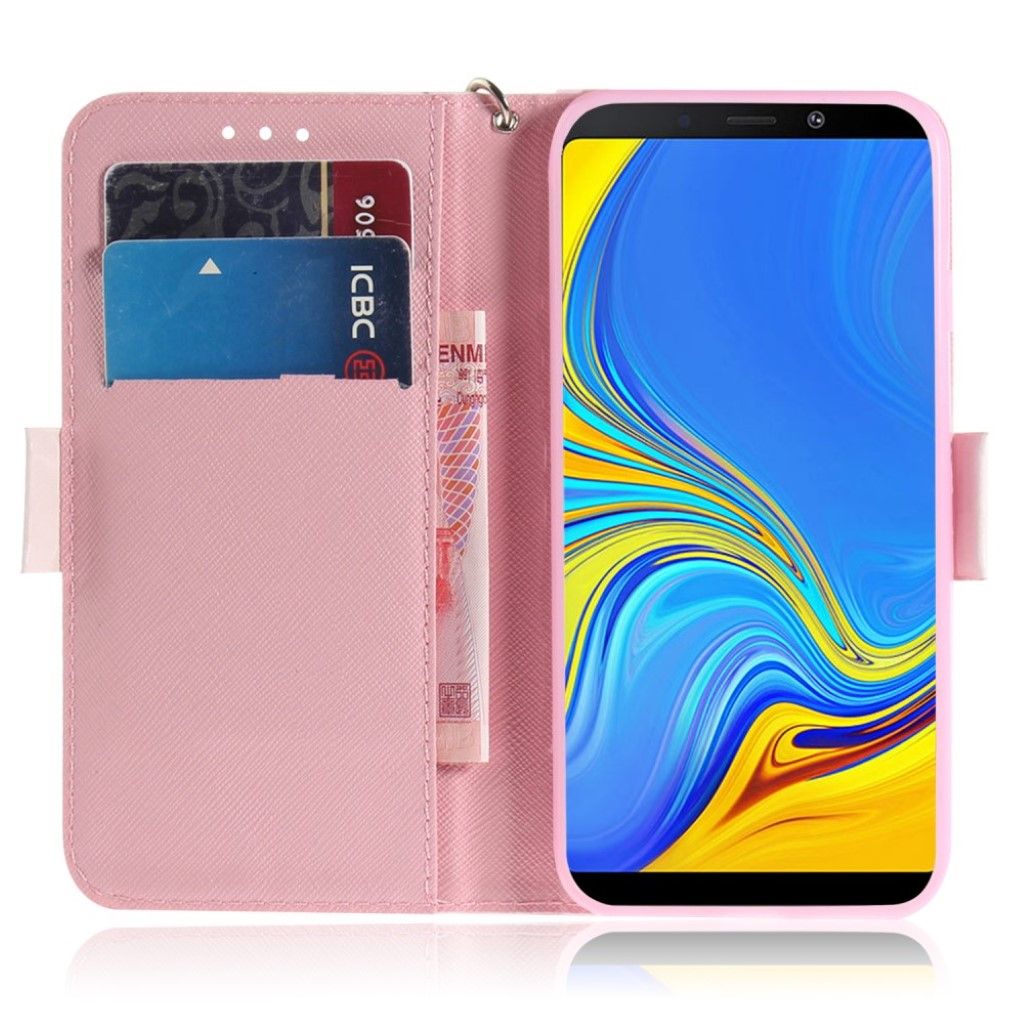 Samsung Galaxy A9 (2018) patterned leather flip case - Hugging Cats