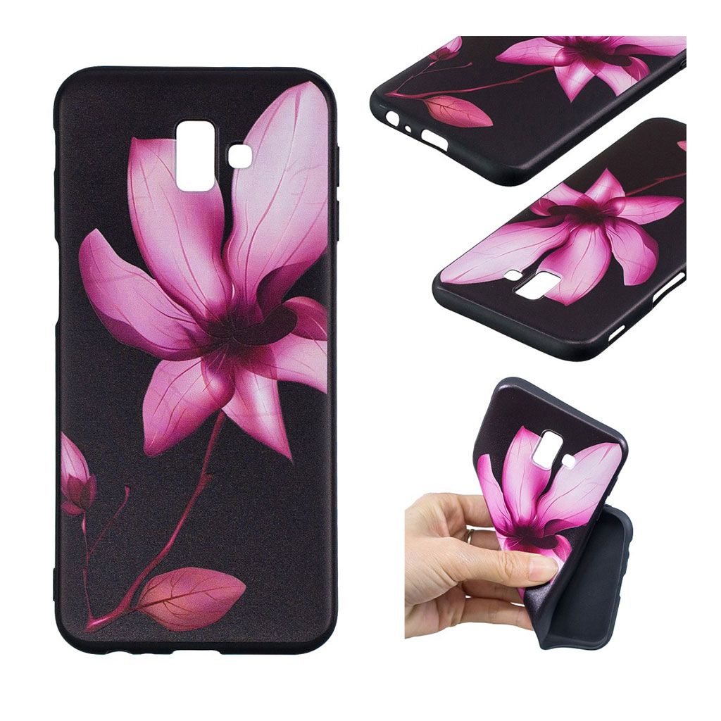 Samsung Galaxy J6 Plus (2018) patterned soft case - Pink Flower