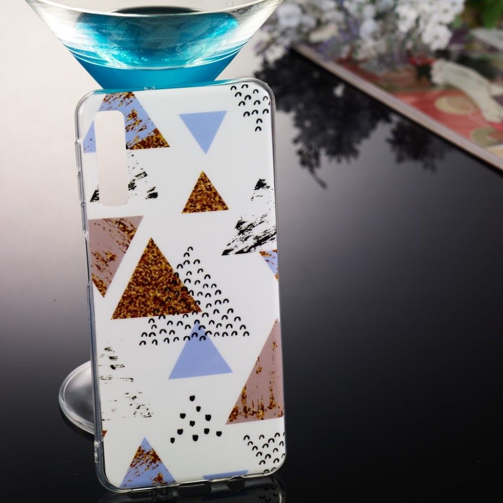 Samsung Galaxy A7 (2018) marble pattern flexible case - Style R