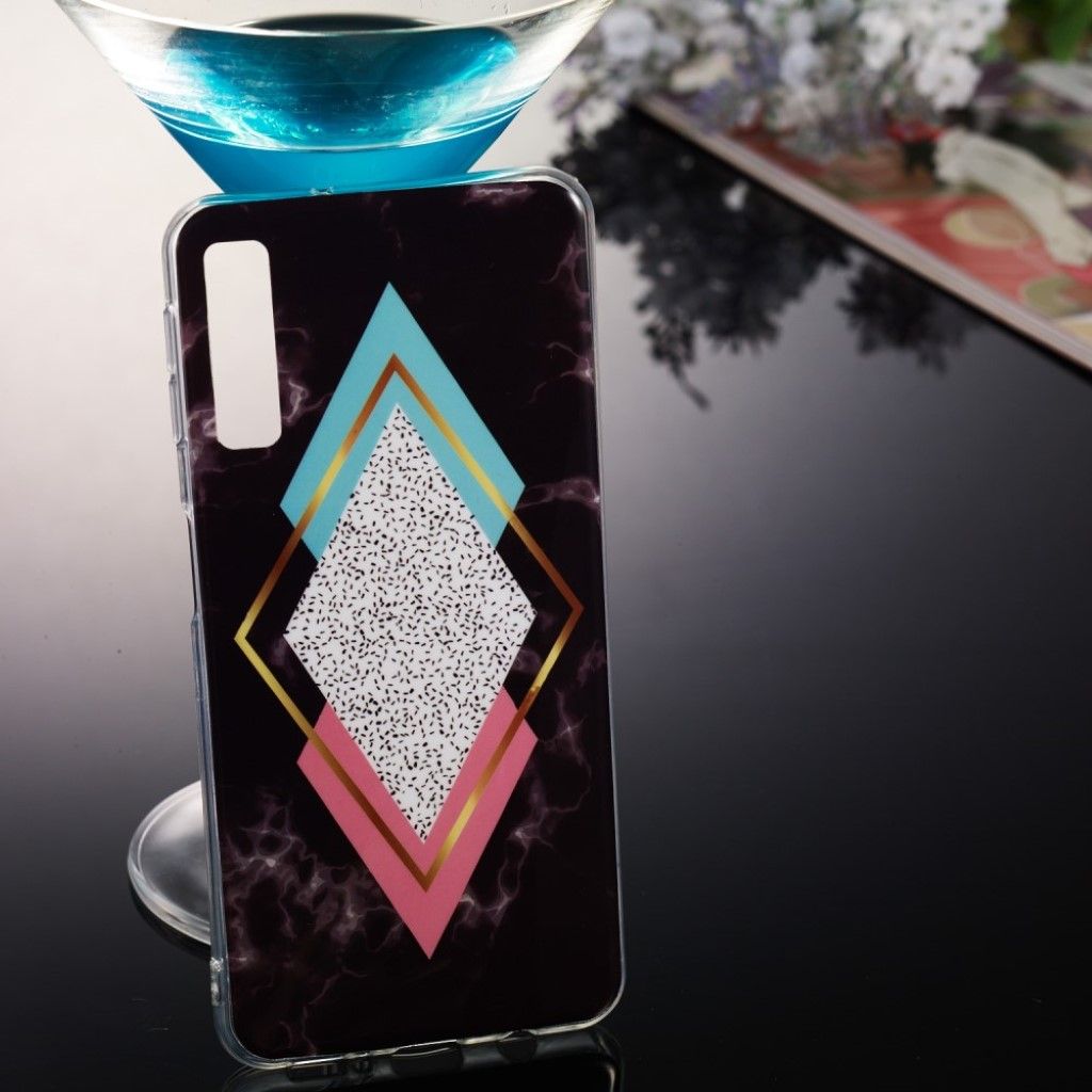 Samsung Galaxy A7 (2018) marble pattern case - Style R