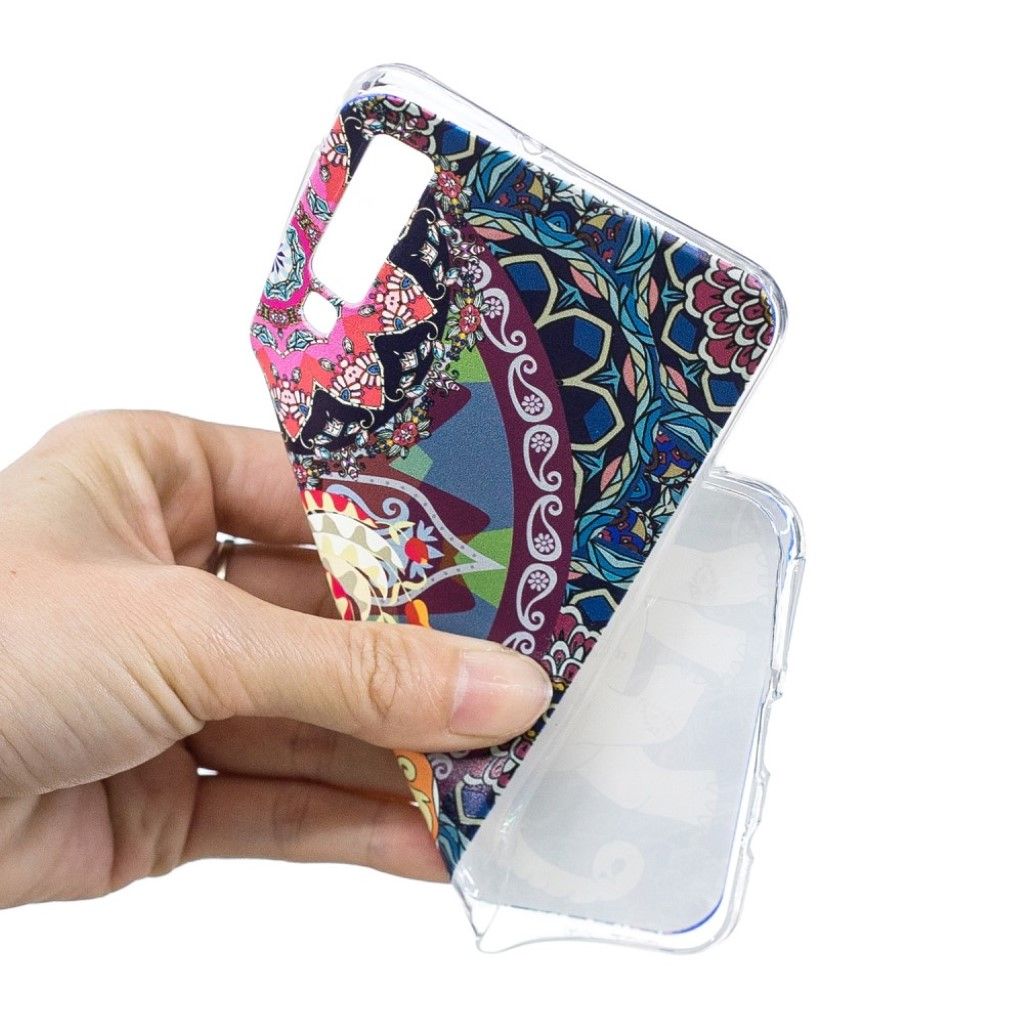 Samsung Galaxy A7 (2018) pattern printing case - Flower and Elephant