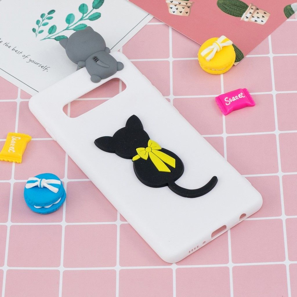 Samsung Galaxy S10 3D pattern soft case - Cat