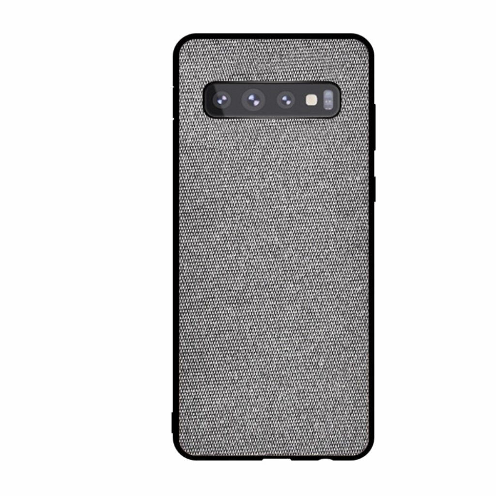 Samsung Galaxy S10 cloth coated case - Light Grey