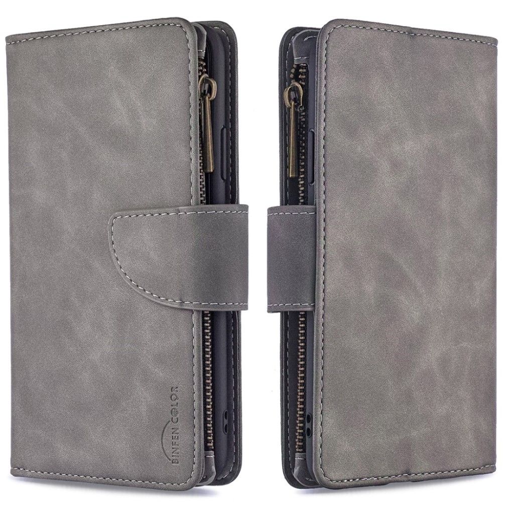 Premium Wallet Samsung Galaxy S10 flip case - Grey