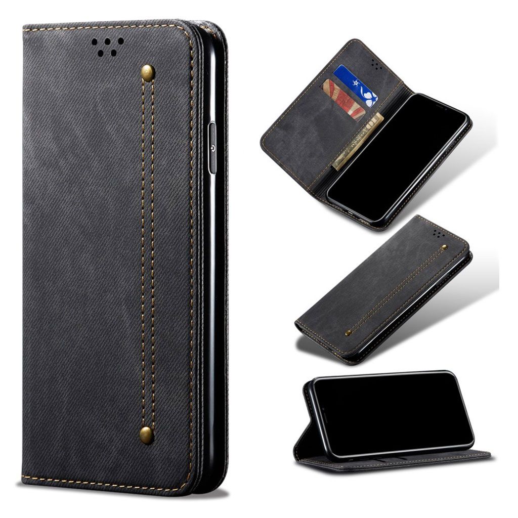 Jeans Samsung Galaxy A50 Flip case - Black