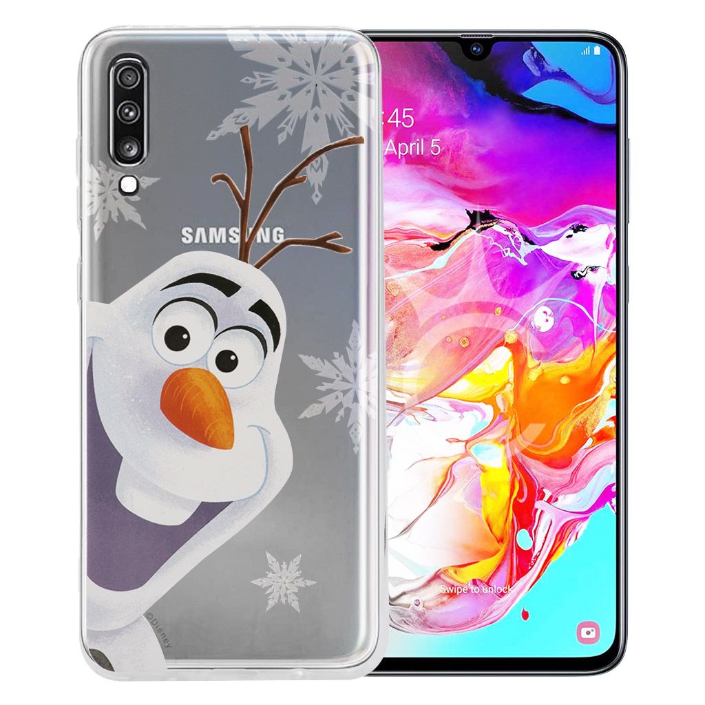 Olaf #2 Disney cover for Samsung Galaxy A70 - Transparent