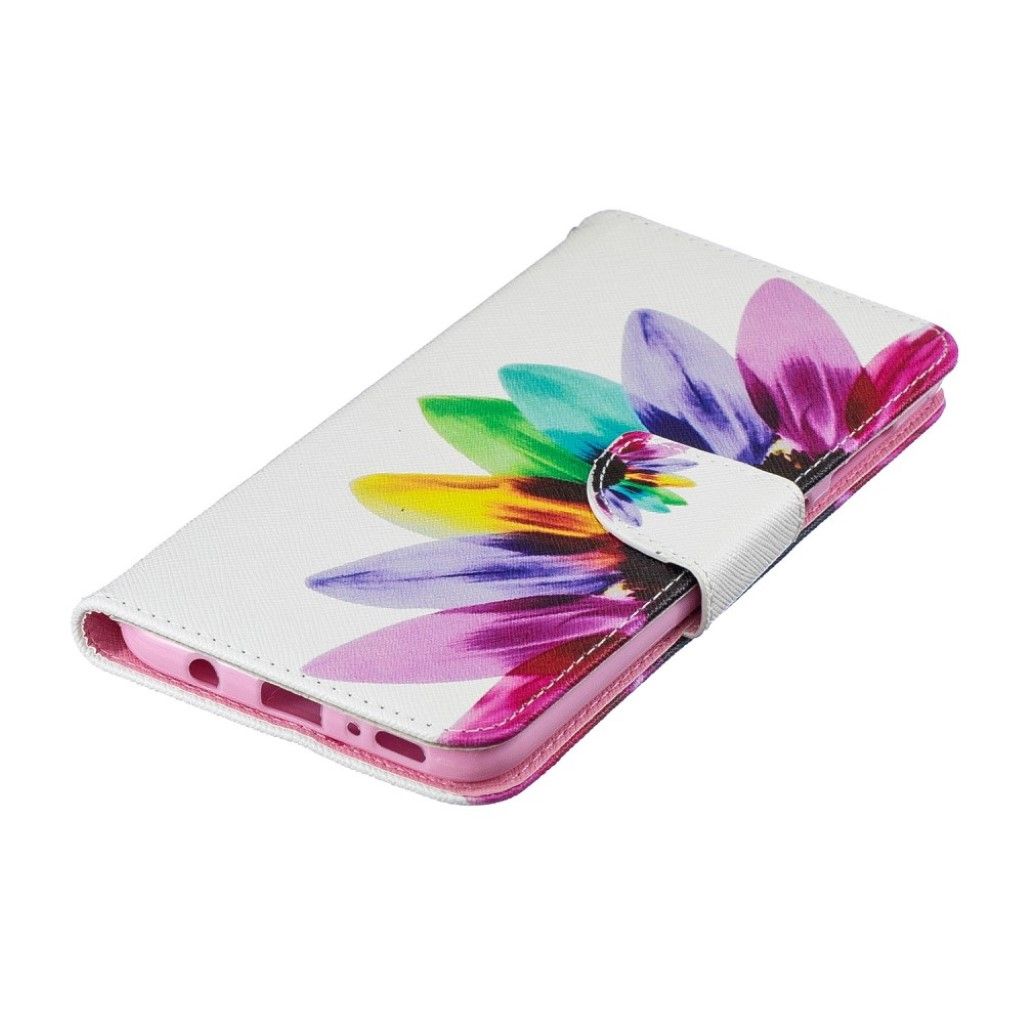 Samsung Galaxy A70 pattern leather case - Petals Pattern