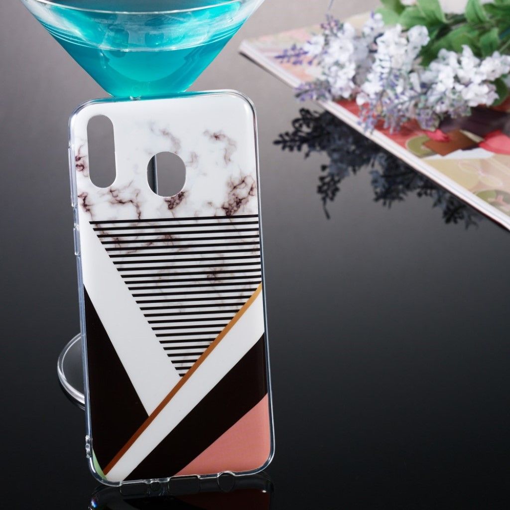 Marble Samsung Galaxy M20 case - Marble Striped Pattern