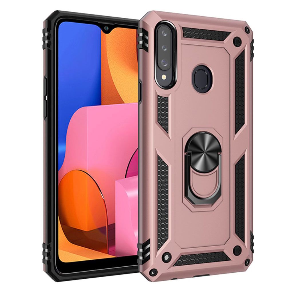 Bofink Combat Samsung Galaxy A20s case - Rose Gold