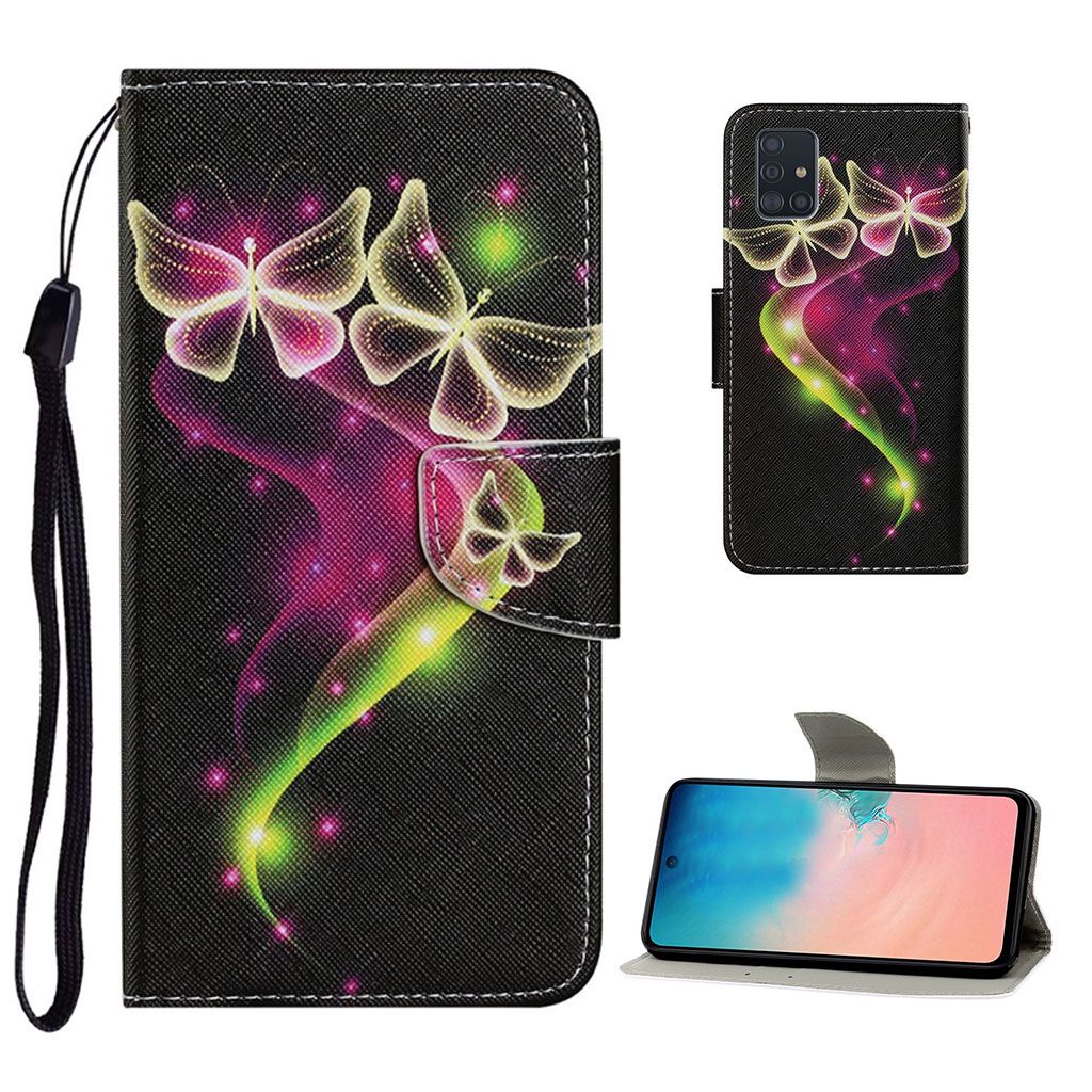 Wonderland Samsung Galaxy A71 flip case - Yellow Butterfly