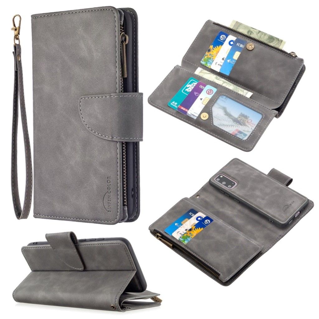 Premium Wallet Samsung Galaxy S20 flip case - Grey