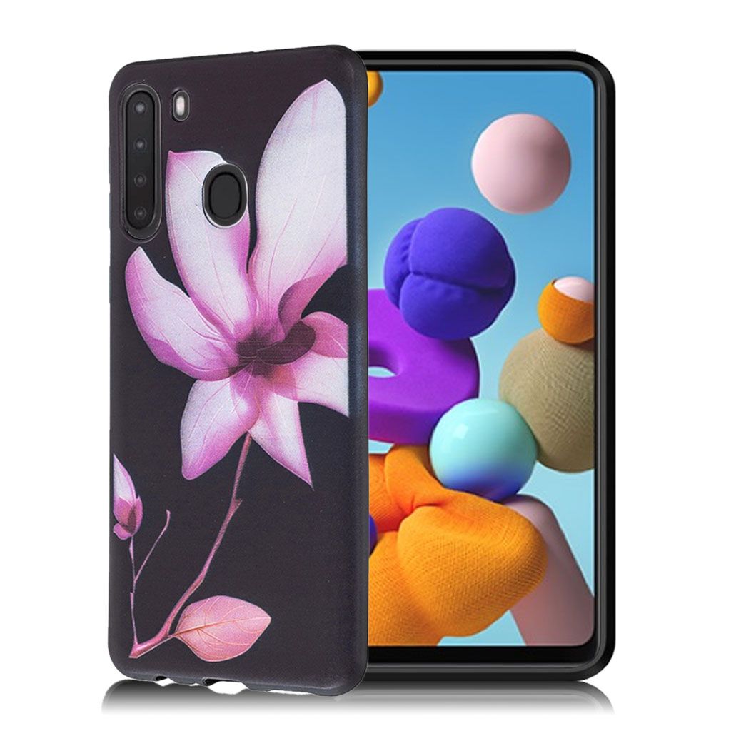 Imagine Samsung Galaxy A21 case - Flower Pattern