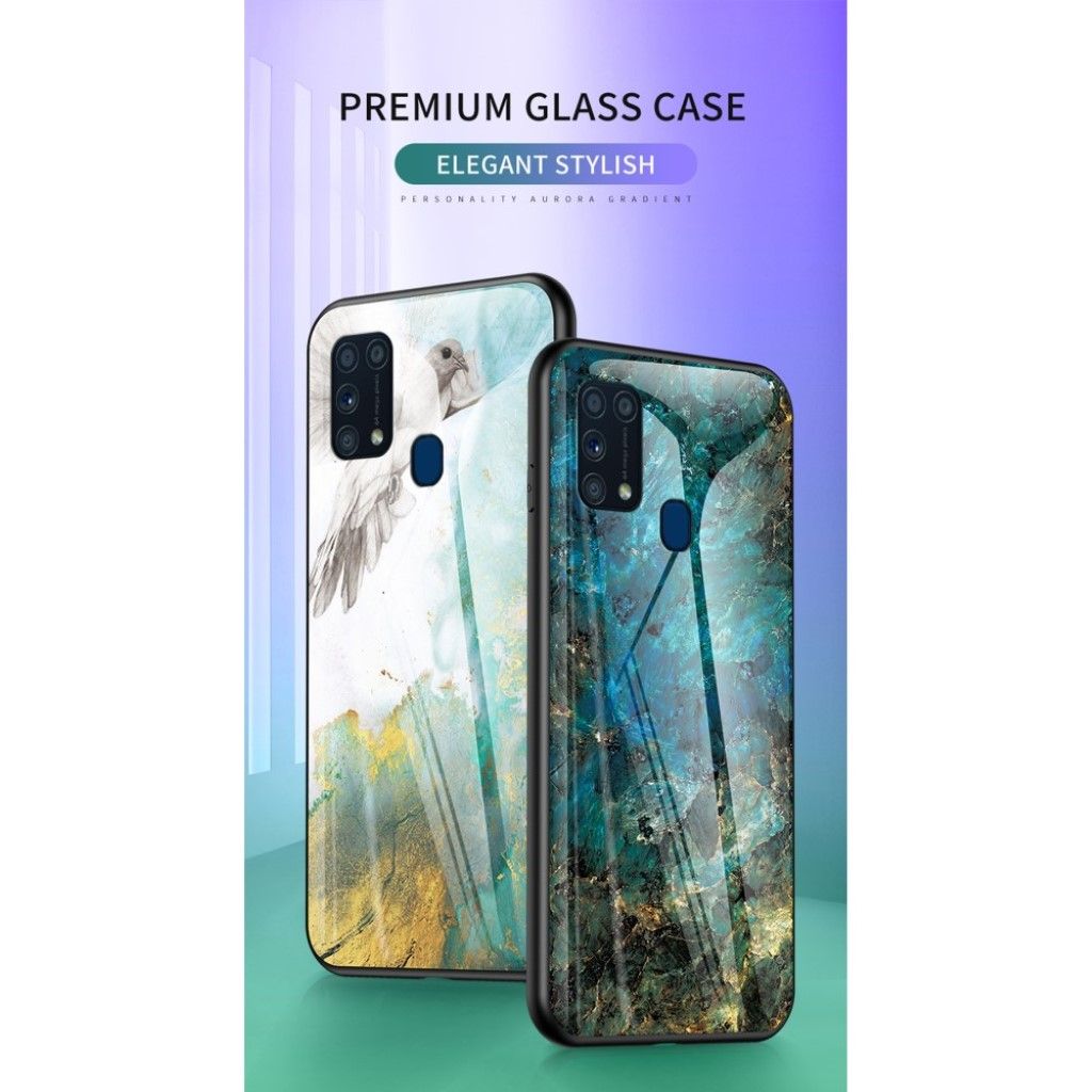 Fantasy Marble Samsung Galaxy M31 cover - Flying Pigeon