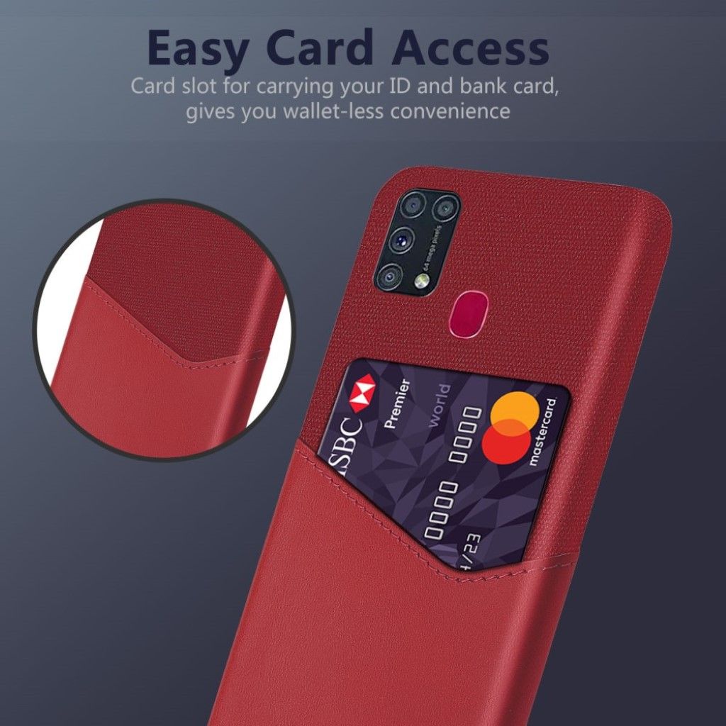 Bofink Samsung Galaxy M31 Card cover - Red